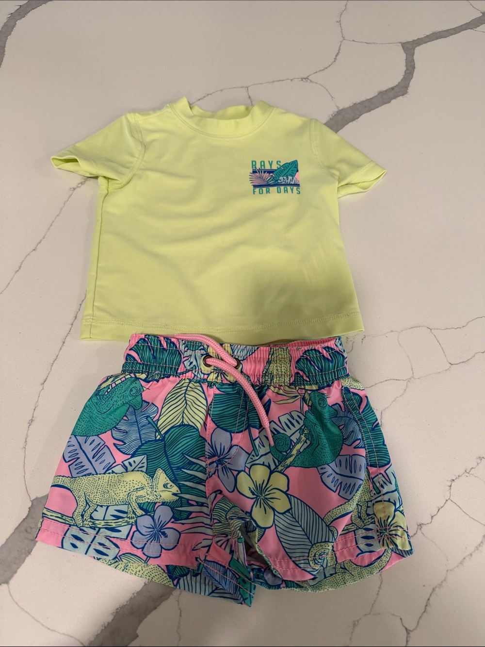 Carters infant 6 month bathing suit set